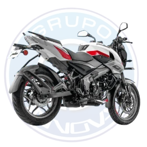 Vista frontal de la motocicleta Bajaj Pulsar NS 160 2026 160cc blanca