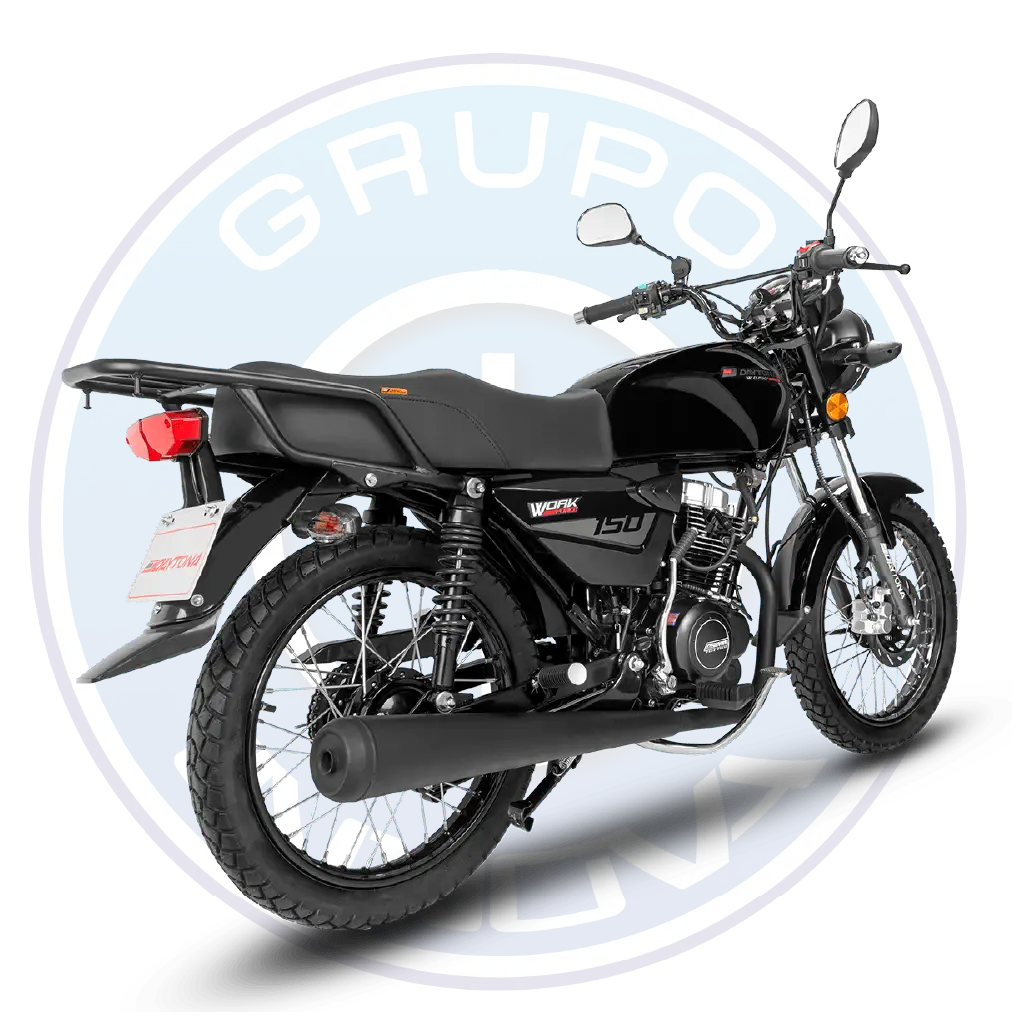 Vista lateral de la moto Daytona DY150 Workforce 2026
