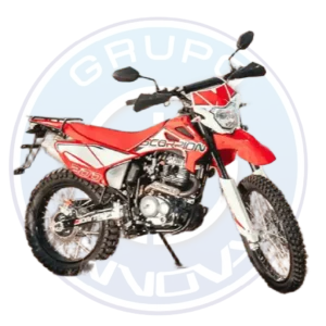 Frente de la motocicleta Daytona DY200 Scorpion 2026