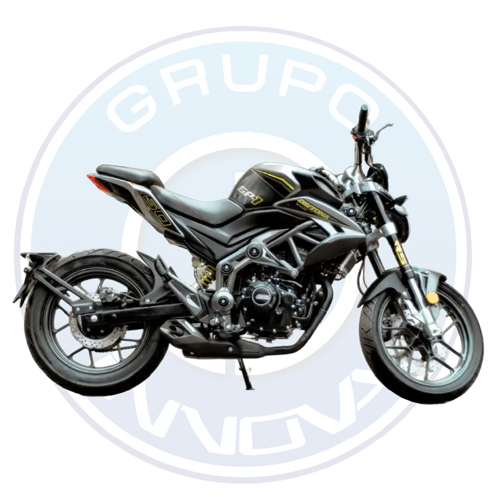 Vista lateral de la moto Daytona DY250 GP-1 2026