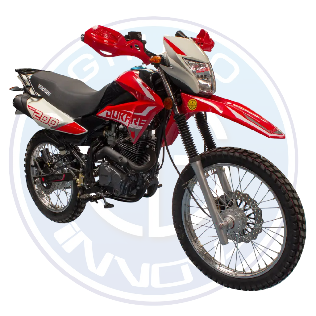 Diseño frontal de la Dukare DK200B 2026 200cc