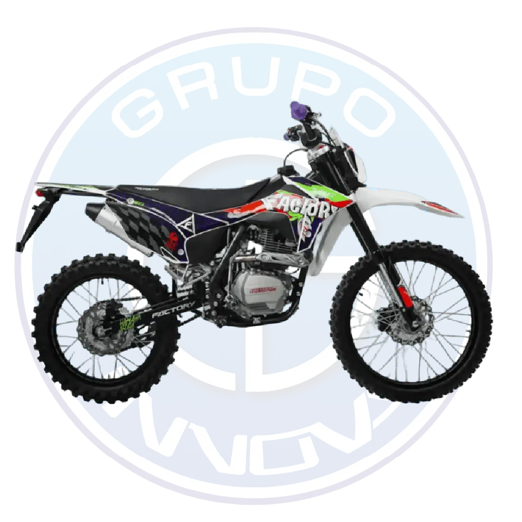 Vista frontal de la moto Factory Bike Joker 250 2026