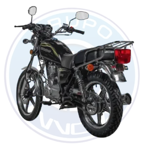 Vista frontal de la motocicleta Haojue HJ150-8 150cc