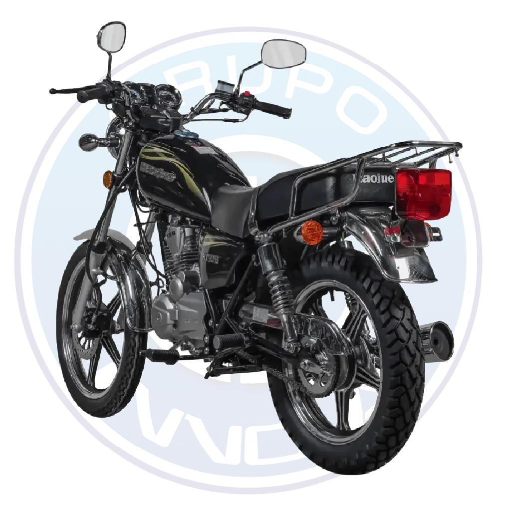 Vista frontal de la motocicleta Haojue HJ150-8 150cc