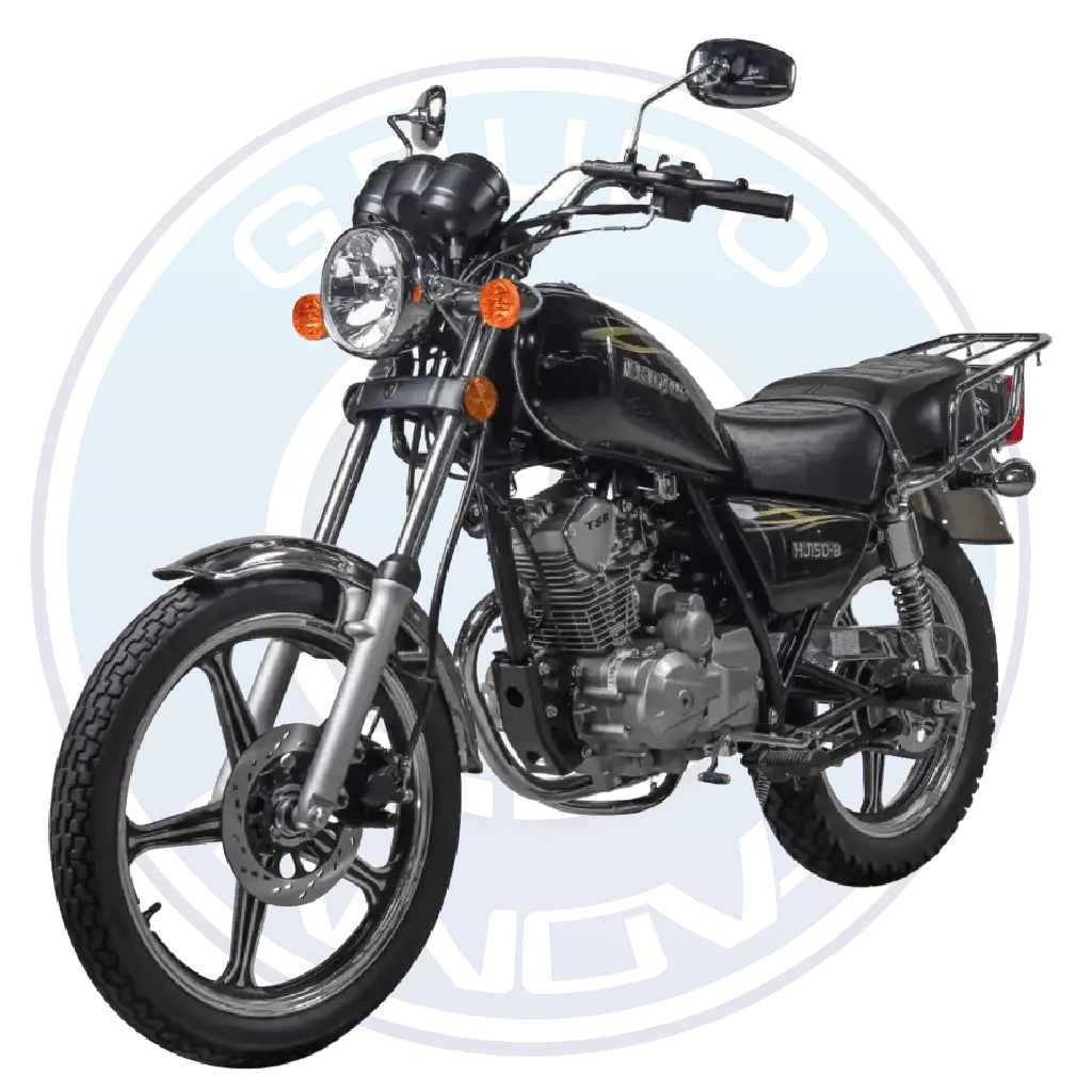 Vista lateral de la motocicleta Haojue HJ150-8 2026