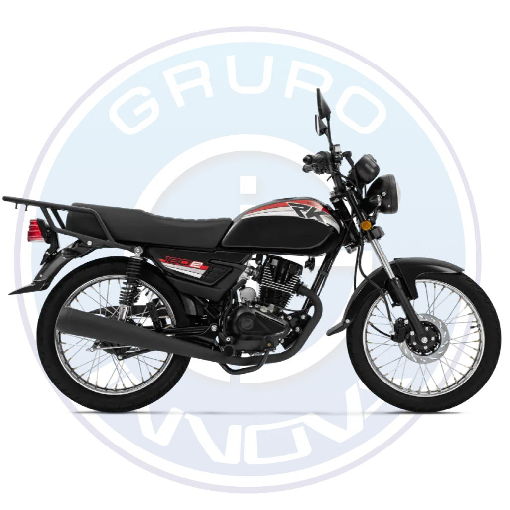 Vista lateral de la moto Keeway RK180E 180cc diseño deportivo