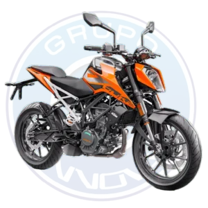 Motocicleta KTM 200 Duke 200 cc deportiva con frenos ABS