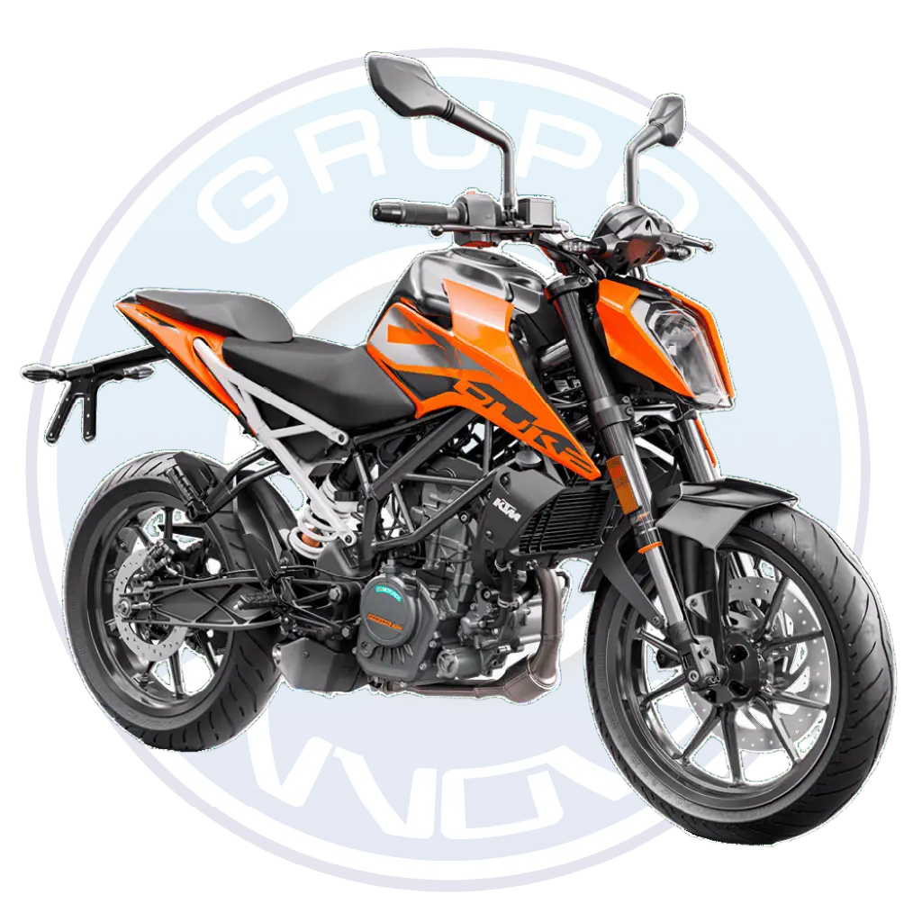 Motocicleta KTM 200 Duke 200 cc deportiva con frenos ABS