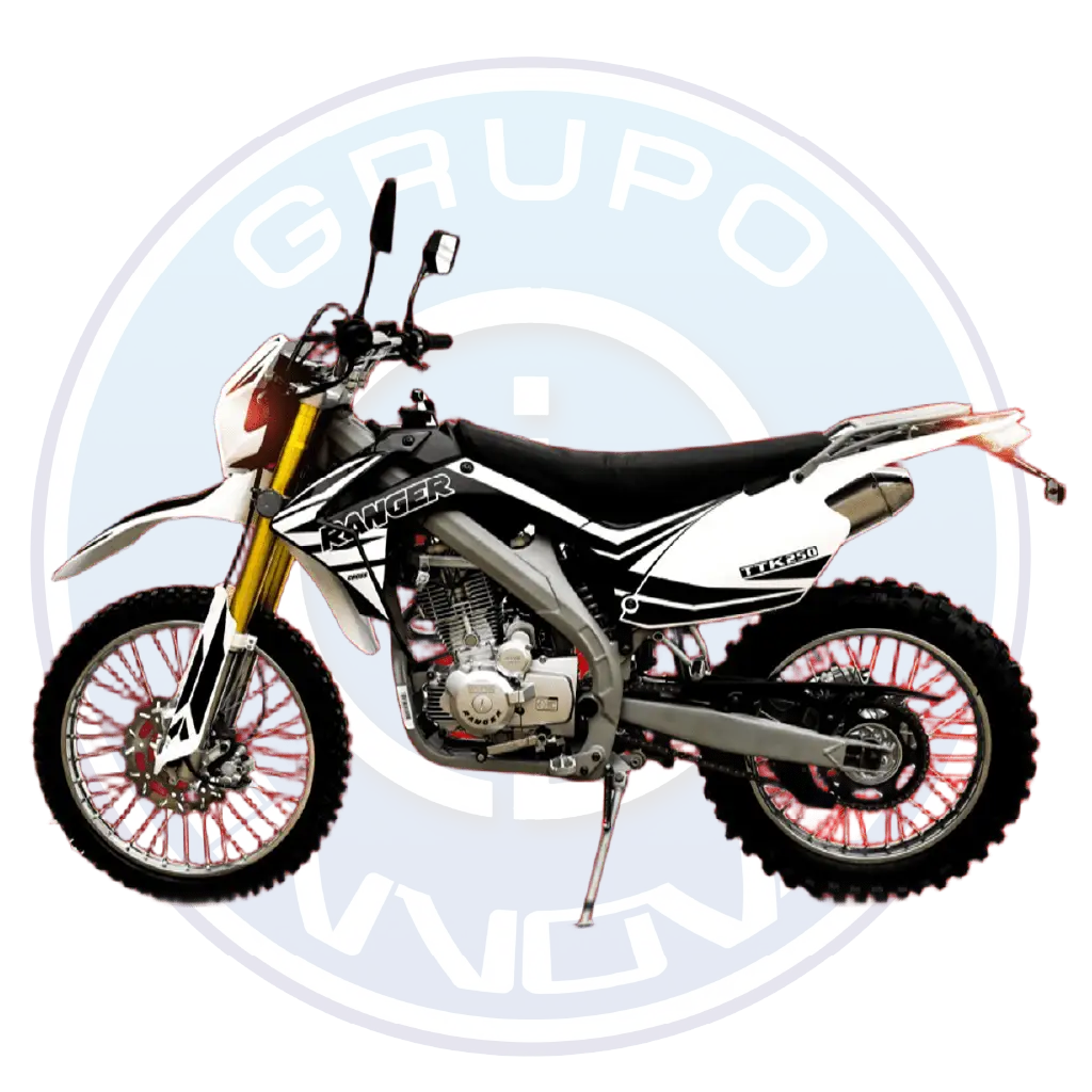 Vista lateral de la moto Ranger TTK 250