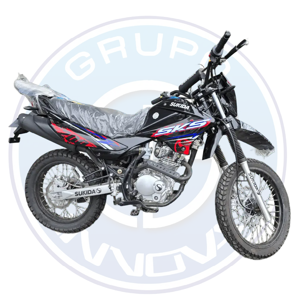 Vista lateral de la moto Sukida SKRS 200 S 200cc modelo 2025