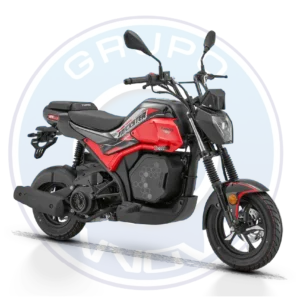 Vista frontal de la motocicleta Tuko QJ125-7F 125cc