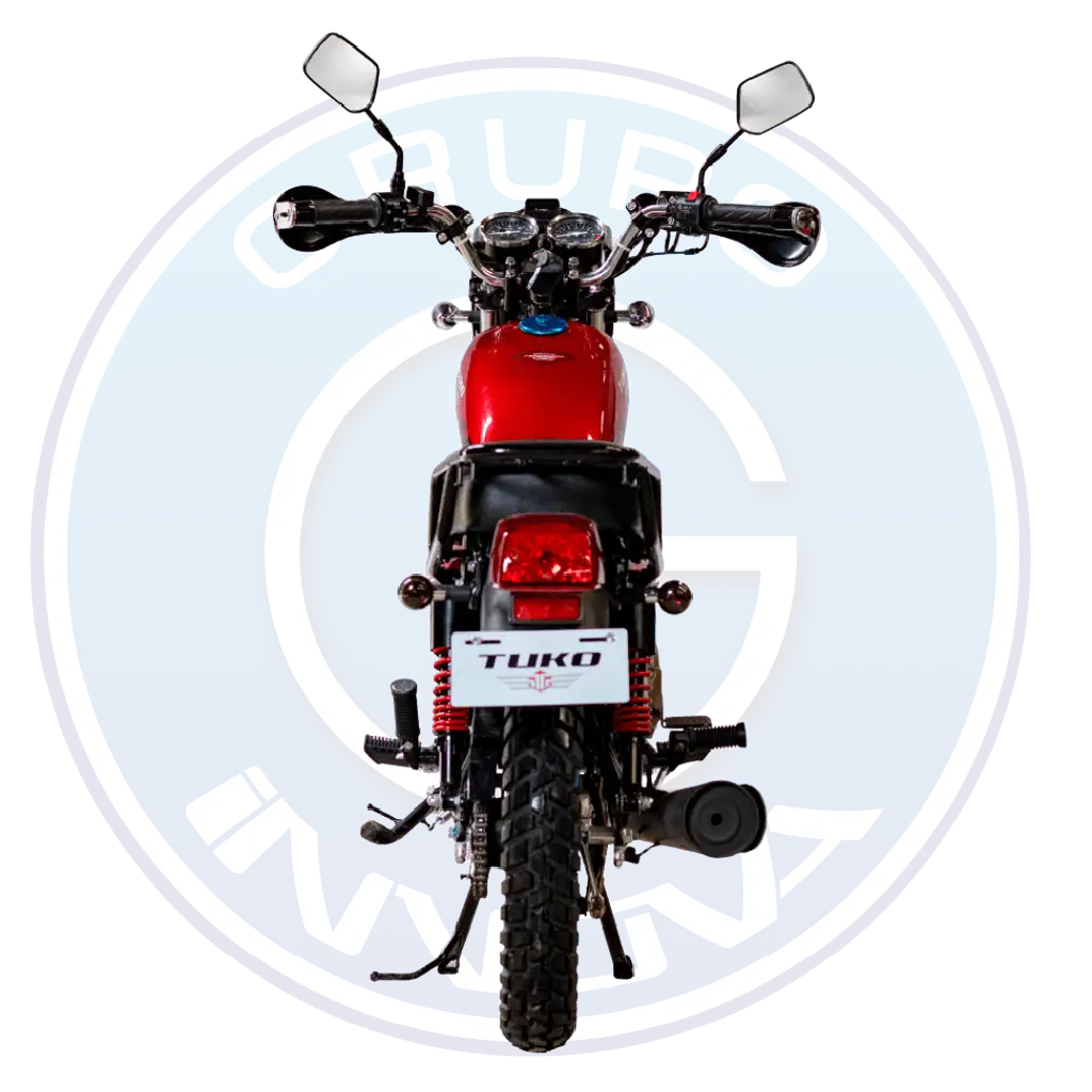 Vista lateral de la motocicleta Tuko TK-7 Explore 200cc modelo 2026