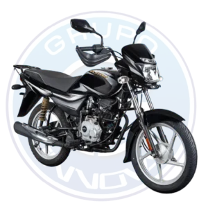 Bajaj Platina 100 ES 2026 en color negro con rojo ideal para trabajo diario