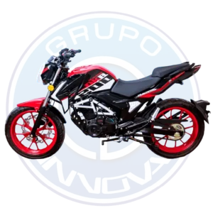 vista lateral moto dukare dk200 dkr diseño deportivo moderno