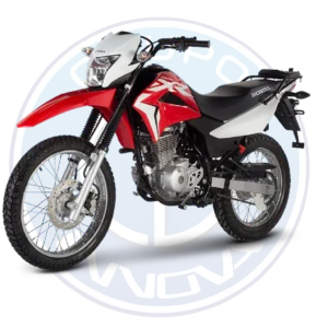 Moto Honda XR150L 2026 150cc color negro vista frontal