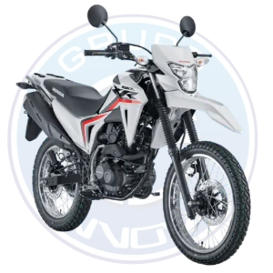 Motocicleta Honda XR190L 2026 color rojo 190cc vista lateral