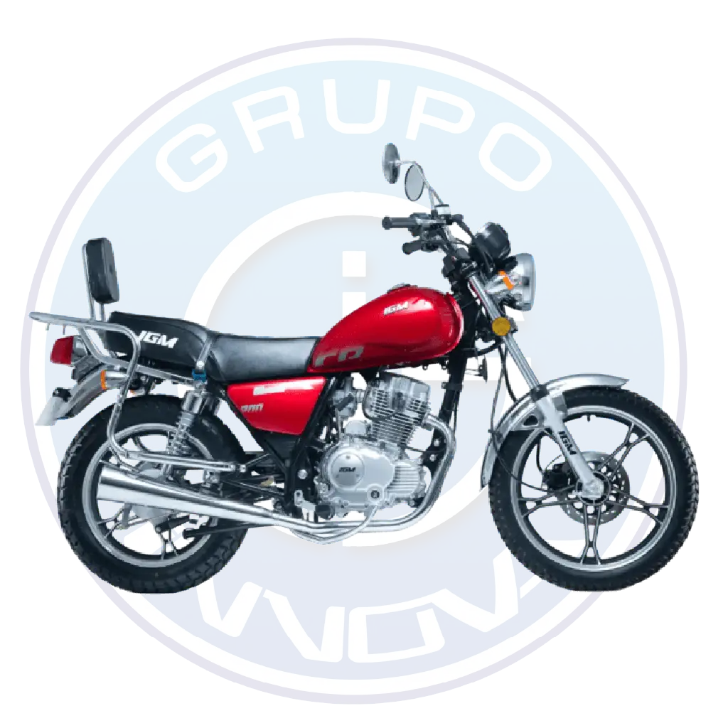 vista lateral moto igm cr200 200cc diseño utilitario trabajo