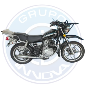 Perfil lateral de la Qingqi QM170-10K GN175 2026 en color azul