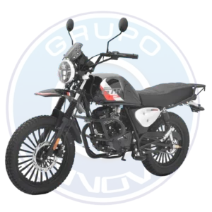 Vista completa de la Senke SK150-B3Y 2026 en color rojo