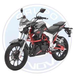 Vista completa de la Senke SK200-12 2026 en color rojo