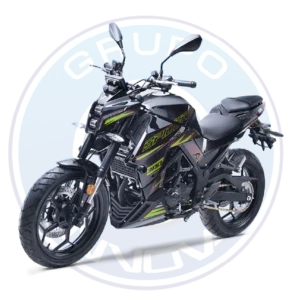 Vista completa de la SHM Spider 300SP 2027 en color rojo