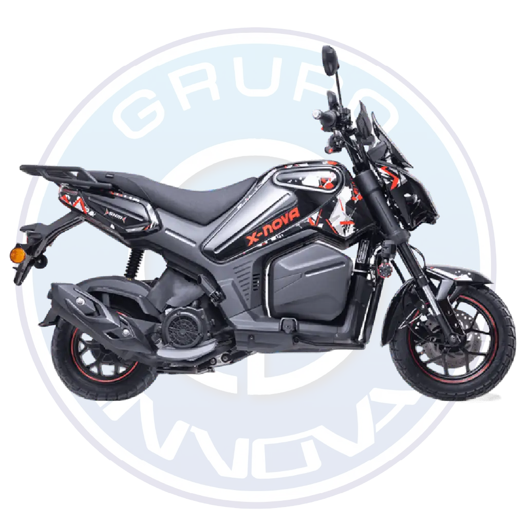 Scooter SHM X-NOVA 2026 150cc automática color negro vista lateral