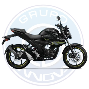 Vista lateral de la Suzuki Gixxer 150 ABS 2026 con diseño deportivo y moderno.