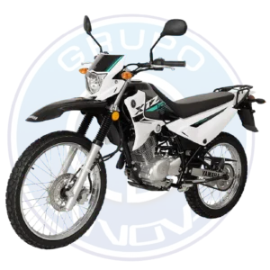 Moto Yamaha XTZ125E 2026 125cc color negro vista frontal