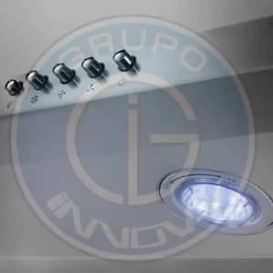 Campana extractora con doble luz LED