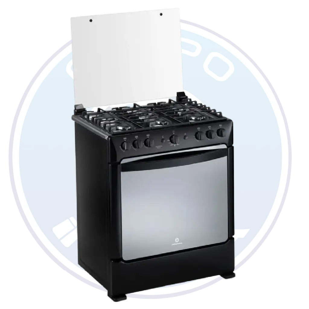 Cocina Indurama 6Q Sorrento 30 pulgadas color negro