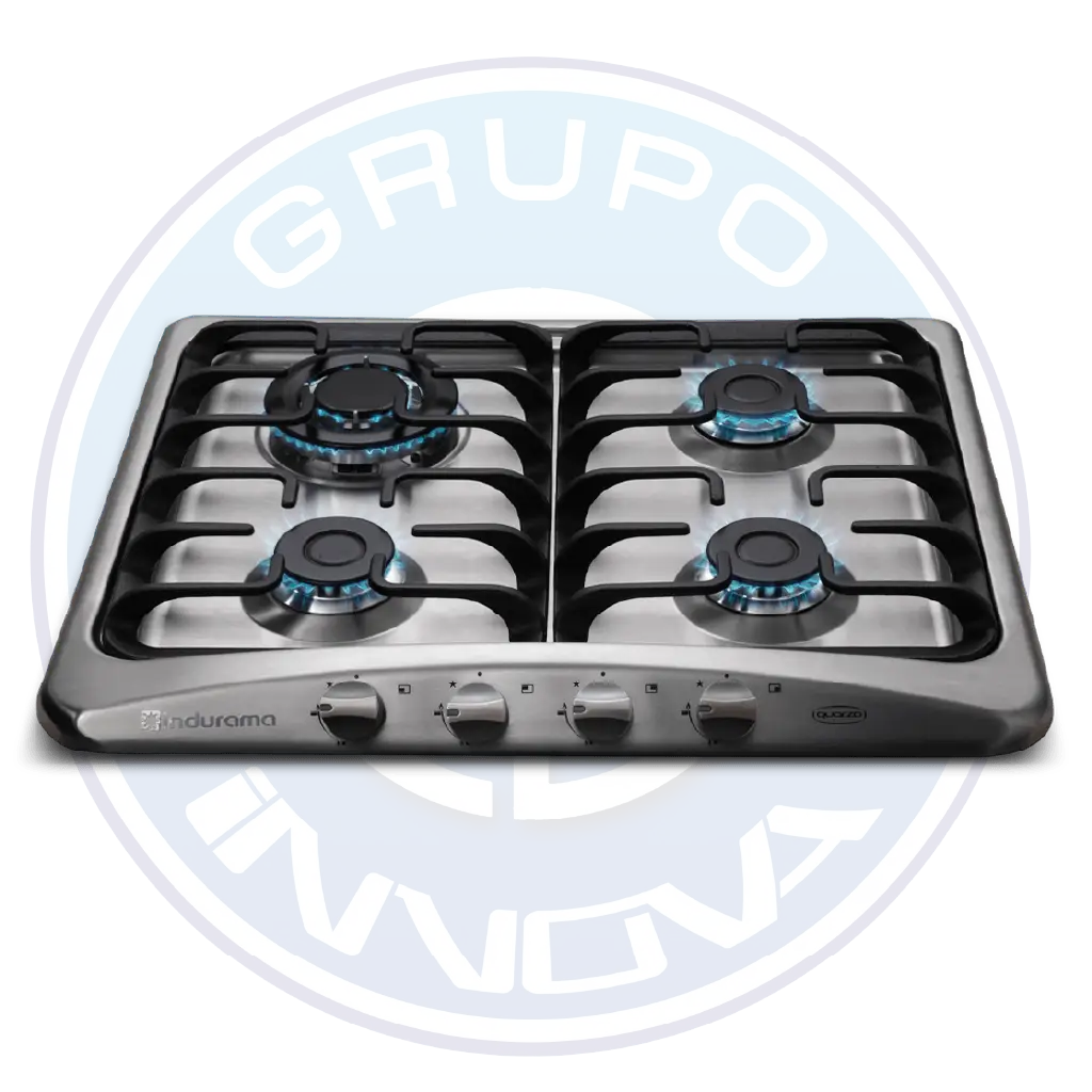 Encimera Indurama 4Q Quarzo 24 pulgadas acero inoxidable