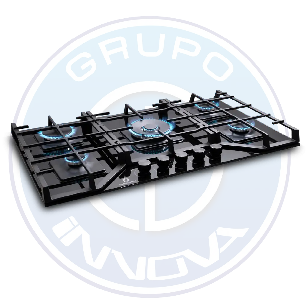 Encimera Indurama 5Q EGI-905 VDNE 30 pulgadas vidrio negro