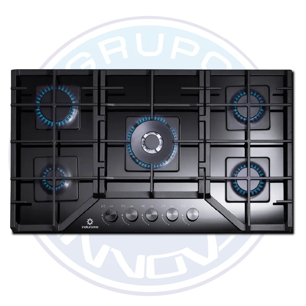 Encimera Indurama con 5 quemadores SABAF