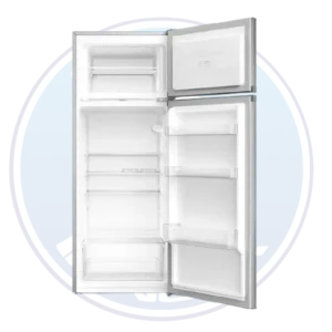 Interior de refrigeradora Electrolux 205 litros con estantes de vidrio