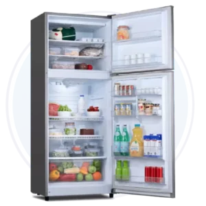 Interior de refrigeradora Indurama RI-530 369 litros con parrillas