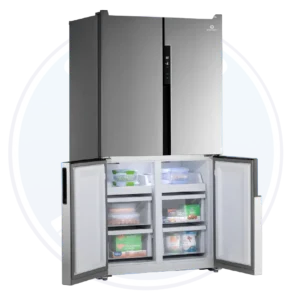 Interior de refrigeradora Indurama RI-870I 619 litros con bandejas