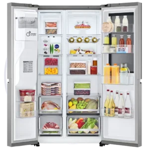 Refrigeradora LG VS25GMIW con dispensador de agua y hielo