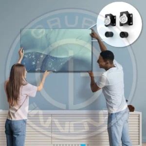 Smart TV Indurama 43 pulgadas en sala moderna