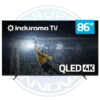 Smart TV Indurama 86 pulgadas QLED 4K UHD Google TV