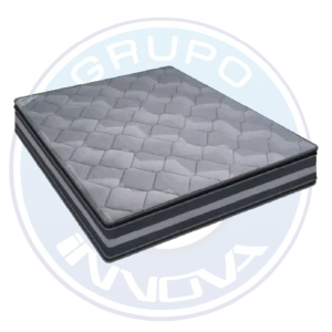 colchón chaide continental pillow top gris ac premium