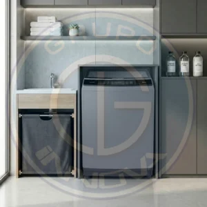 Lavadora Challenger automática de 15KG color gris