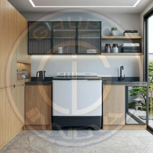 Lavadora semiautomática Innova doble tina color blanco
