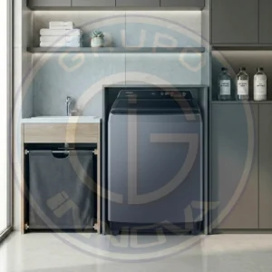 Lavadora Samsung automática carga superior de 19KG gris
