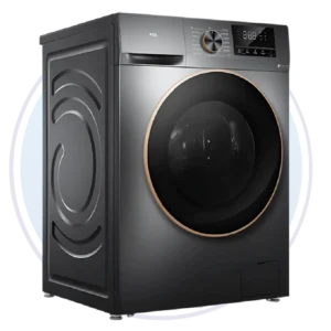Lavadora secadora TCL C215WDG automática carga frontal color gris