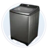 Lavadora TCL F319TLRG automática carga superior 19KG color gris