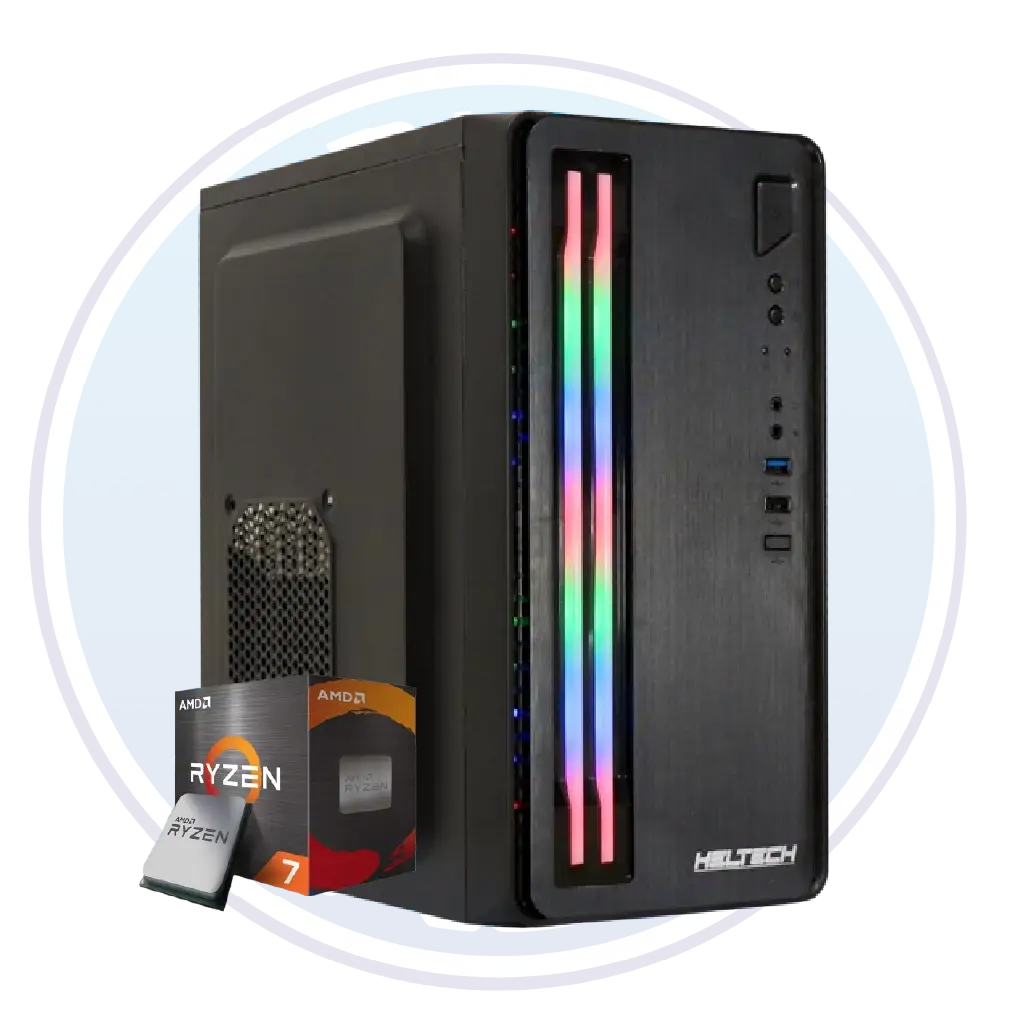 CPU Ryzen 7 5700G con 8GB RAM y SSD de 256GB