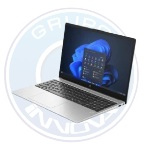 Laptop HP color silver para oficina y productividad