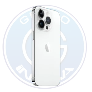 Parte posterior del Teléfono iPhone 14 Pro 128GB Silver eSIM Grado A