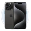 Teléfono iPhone 15 Pro 256GB Black Titanium eSIM Grado B vista frontal