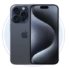 Teléfono iPhone 15 Pro 256GB Blue Titanium eSIM Grado B vista frontal